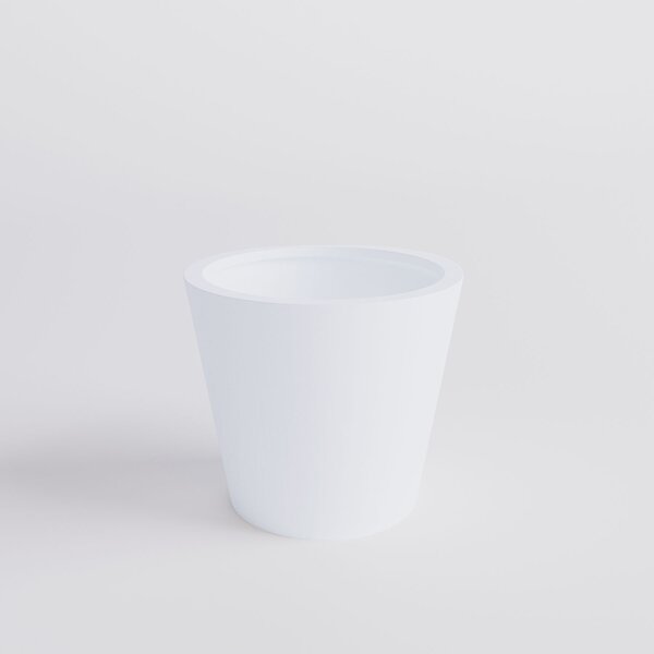 Kónický květináč - Conical, Ø 40/50/58 cm, výška 35/40/50 cm, betonově šedá, antracitová, bílá Barva květináče: Bílá, Rozměry: Průměr 40 cm, Výška 35…