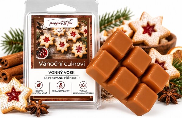 Vonný vosk Vánoční cukroví do aroma lampy 68 gr 8900112