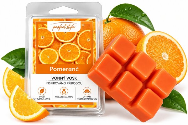 Vonný vosk Pomeranč do aroma lampy 68 gr 8900114