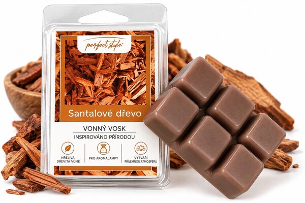 Vonný vosk Santalové dřevo do aroma lampy 68 gr 8900119