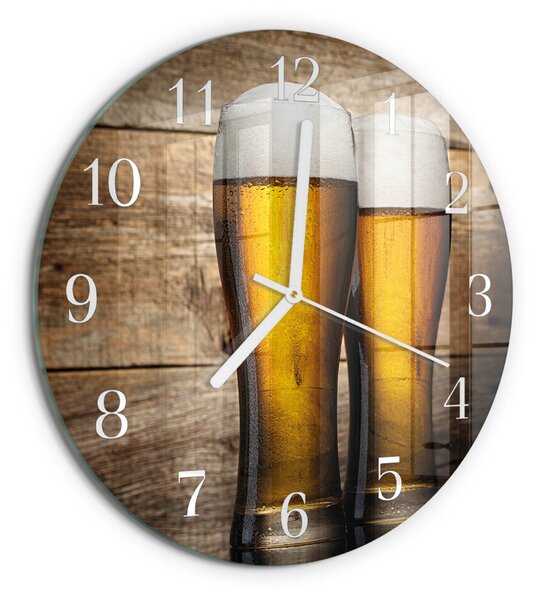 Skleněné hodiny na stěnu Pivo zsob-fi30-00083361