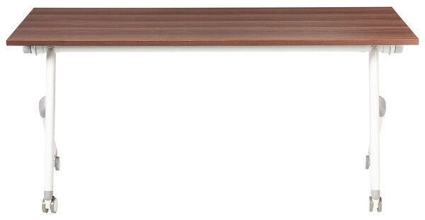 Skládací psací stůl BENDI Tmavě hnědá 160 cm 60 cm