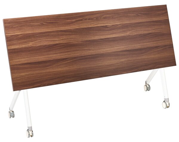 Skládací psací stůl BENDI Tmavě hnědá 160 cm 60 cm