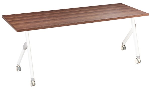 Skládací psací stůl BENDI Tmavě hnědá 160 cm 60 cm