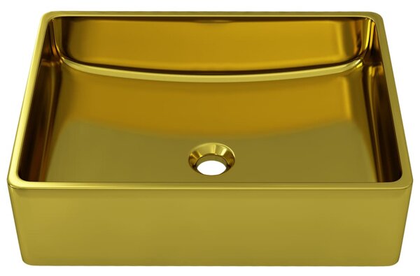 Umyvadlo - keramika - zlaté | 41x30x12 cm