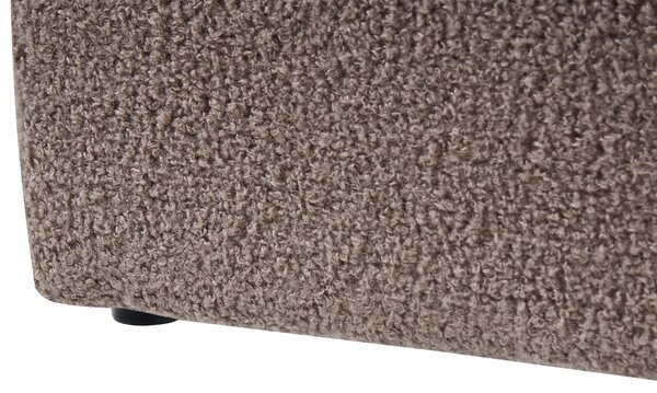 Postel s úložným prostorem bez čela Buklé DINAN 140 x 200 cm Taupe