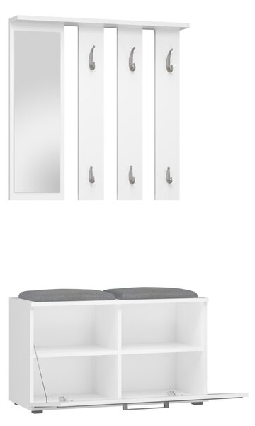 TP Living Předsíňová stěna OPAL III bílá