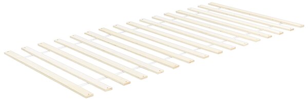 Postel se 4 zásuvkami DAUPHIN Borovicové dřevo Světle hnědá 90 x 200 cm