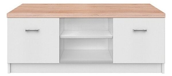 TV stolek Tianna 2d (bílá). Akce -20%