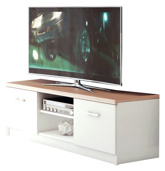 TV stolek Tianna 2d (bílá). Akce -20%