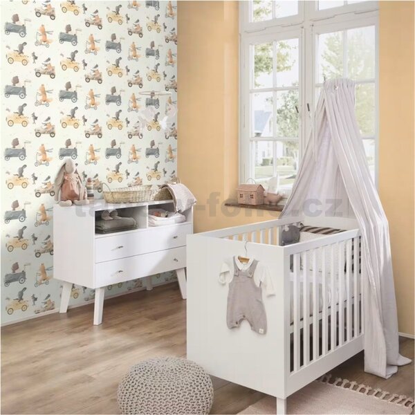 Vliesové tapety na zeď Rasch 301878, rozměr 10,05 m x 0,53 m, zvířátka, RASCH
