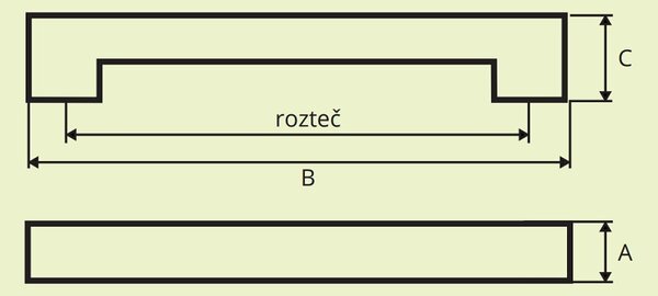 Hettich TORNEA chrom lesklý 128 mm
