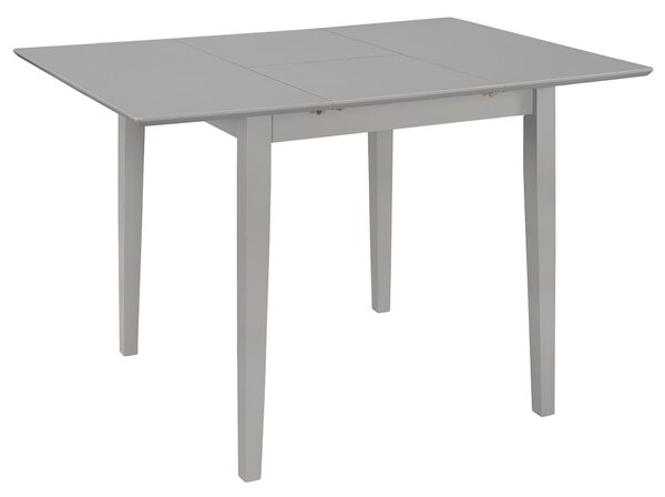 Rozkládací jídelní stůl - MDF - šedý | (80–120)x80x74 cm