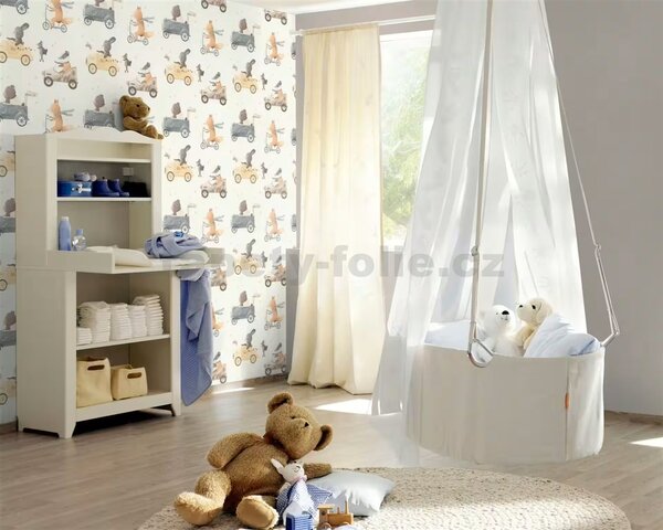 Vliesové tapety na zeď Rasch 301878, rozměr 10,05 m x 0,53 m, zvířátka, RASCH