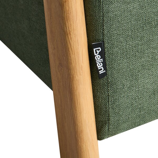 Úložný puf EDLAND Tkanina 45 cm Zelená