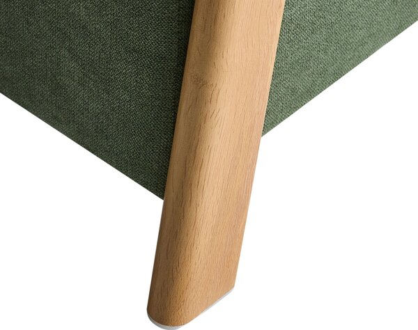 Úložný puf EDLAND Tkanina 45 cm Zelená