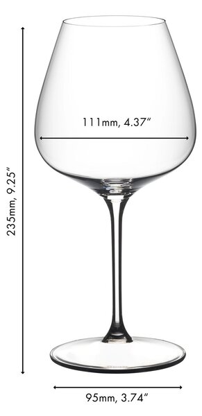 Sklenice RIEDEL GRAPE Pinot Noir/Nebbiolo/Aperitivo 750 ml, 2 ks křišťálových sklenic 6424/07