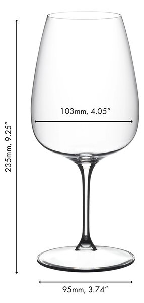Sklenice RIEDEL GRAPE Cabernet / Merlot / Cocktail 830 ml, 2 ks křišťálových sklenic 6424/0