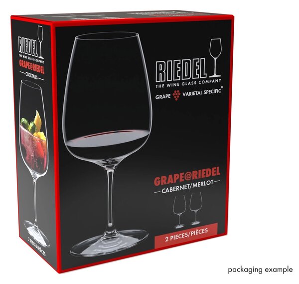 Sklenice RIEDEL GRAPE Cabernet / Merlot / Cocktail 830 ml, 2 ks křišťálových sklenic 6424/0