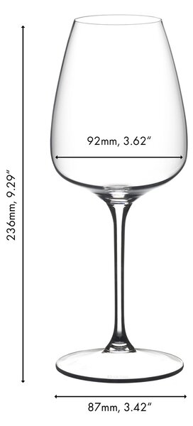 Sklenice RIEDEL GRAPE White Wine / Champagne / Rosé / Spritz 550 ml, 2 ks křišťálových sklenic 6424/05