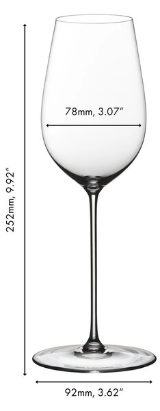 Sklenice RIEDEL Superleggero Riesling 400 ml, 1 křišťálová sklenice 6425/15