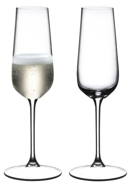 Sklenice RIEDEL GRAPE Champagne Flute 250 ml, 2 ks křišťálových sklenic 6424/08