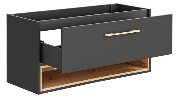 Comad Koupelnová skříňka pod umyvadlo Borneo Cosmos 120 vesmírně šedá/dub artisan