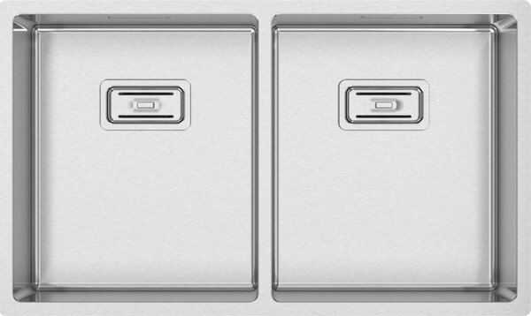 Nerezový dřez Sinks BOX 740 DUO FI nerez kartáčovaný