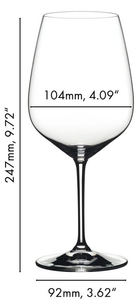 Sklenice RIEDEL Extreme Cabernet 800 ml, 4 ks křišťálových sklenic 4411/0