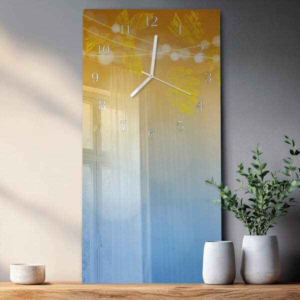 Skleněné hodiny vertikální Vzor zsppb-30x60-00083075