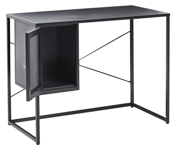 Pracovní stůl HARJO Černá 100 cm 50 cm s úložným prostorem
