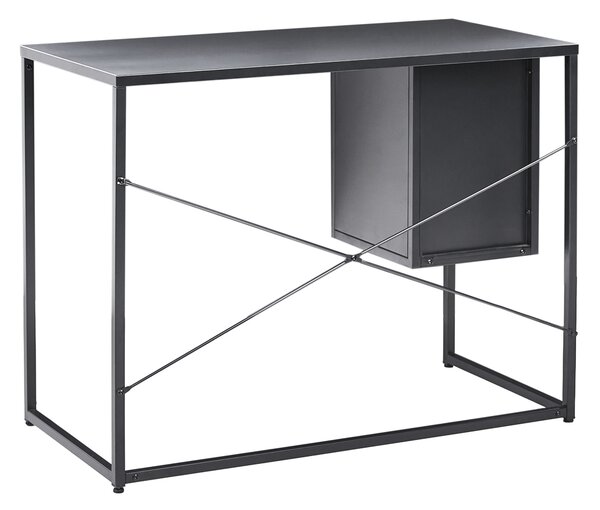 Pracovní stůl HARJO Černá 100 cm 50 cm s úložným prostorem