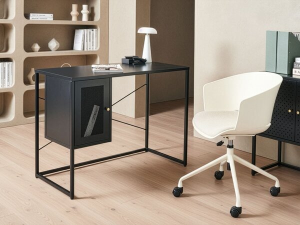 Pracovní stůl HARJO Černá 100 cm 50 cm s úložným prostorem