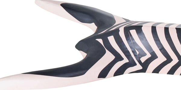 Závěsná ozdoba Zebra GBOKO Mangové dřevo 80 cm Černá/Bílá