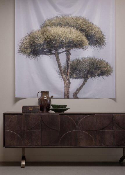 Příborník wardo 180 x 40 cm hnědý