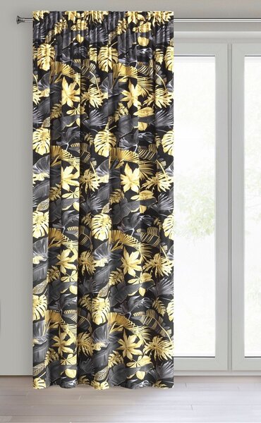 ZATEMŇOVACÍ ZÁVĚS NA PÁSCE BLER 140X270 CM VZOROVANÁ