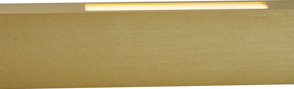 Moderní závěsné svítidlo mosazné vč. LED 3-stupňové stmívatelné Easylift - Straight