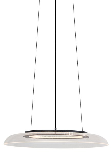 Designové závěsné svítidlo černé a transparentní s 3-stupňovým stmíváním - Scacrylic