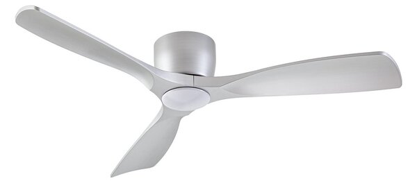 Stropní ventilátor Moneno Smart LED, stříbrný, DC, stmívatelné, CCT – Lucande Lucande, Moneno, stmívatelné, Metalická, Obývací pokoj, Kov, Moderní