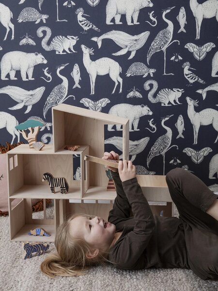 Tapeta Katie Scott Animals Dark Blue