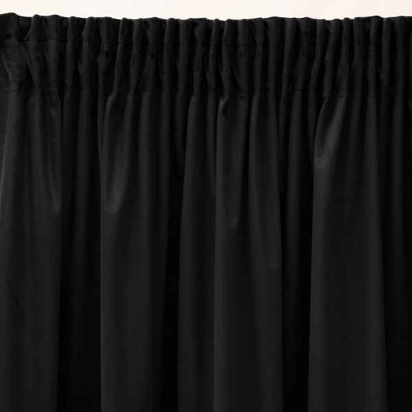 ZATEMŇOVACÍ ZÁVĚS NA PÁSCE PIERRE CARDIN SIBEL 140X270 CM ČERNÁ