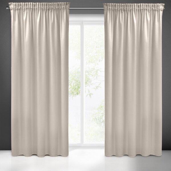 ZATEMŇOVACÍ ZÁVĚS NA PÁSCE PIERRE CARDIN SIBEL 140X270 CM STŘÍBRNÁ