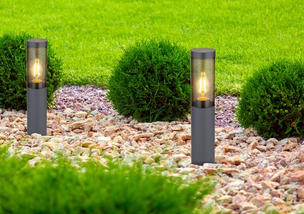 Globo Lighting Boston venkovní stojací lampa 1x15 W kouřová-antracitová 3158SA