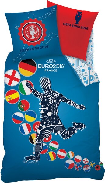 CTI Povlečení UEFA Euro2016 - 140x200, 70x90 100% bavlna