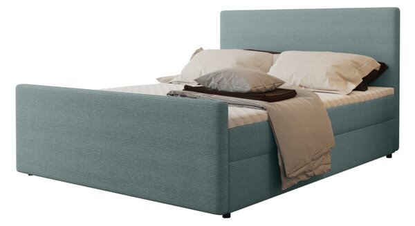 Čalouněná postel boxspring SCALA, 120x200, safira