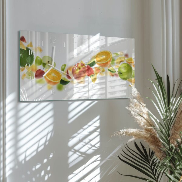 Skleněné hodiny horizontální Ovocná směs zsppb-60x30-00295218
