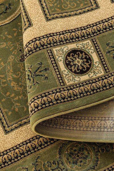 Hanse Home, Kusový koberec Herat 105991 Green Cream, 80x120, zelená, chodba / předsíň