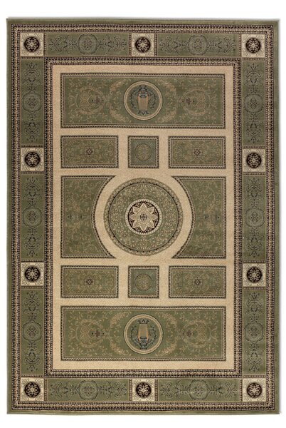 Hanse Home, Kusový koberec Herat 105991 Green Cream, 80x120, zelená, chodba / předsíň