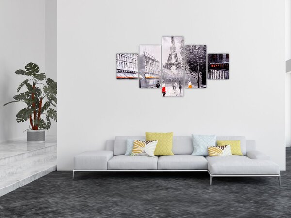 Obraz - Olejomalba, Paříž (125x70 cm)