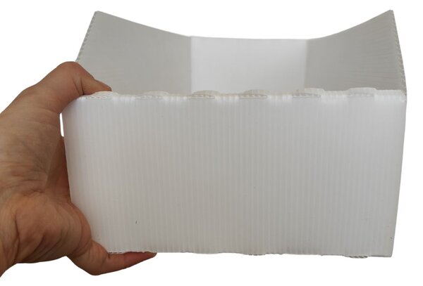 Usporadejto.cz Úložný box, plastový bílý 20x50x16cm - do spíže i do skříně KARTONPLAST